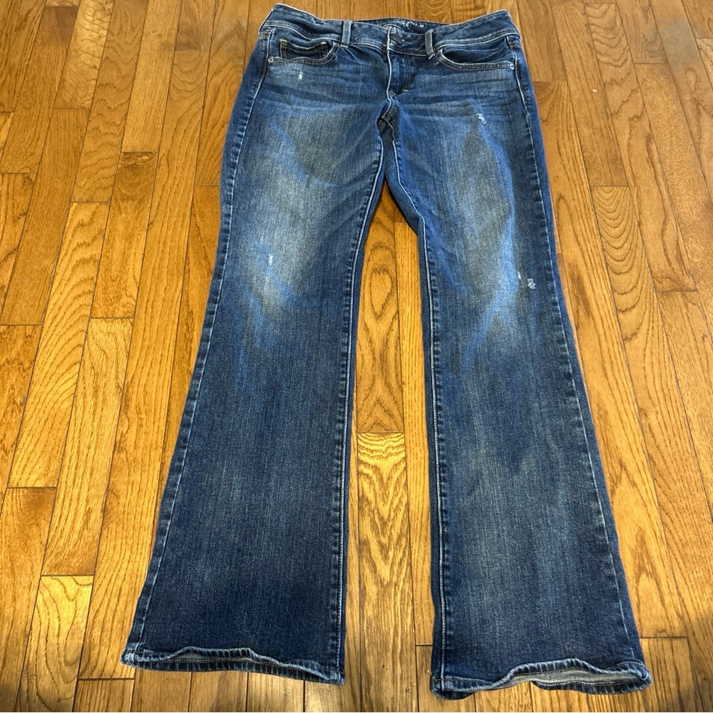 American Eagle Outfitters Women's Boot Cut Jeans - Dark Blue Wash